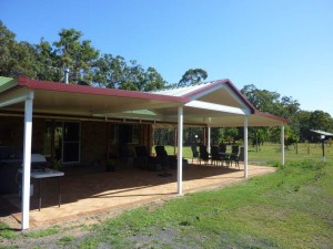 Gable and skillion patio         