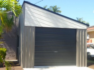 Skillion shed extension completed            