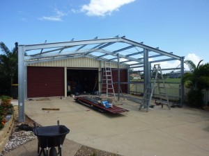 Gable shed extension            