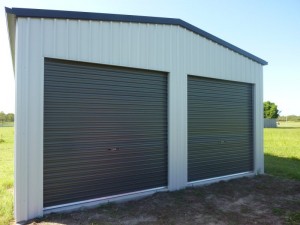 Gable shed with mezz floor              