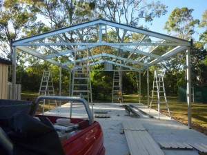 High clearance gable carport for motorhome     