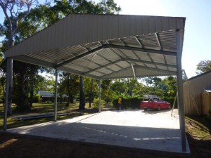 High clearance gable carport completed     