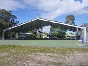 37m x 18m basketball shade cover     