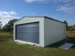 Corrugated gable shed 